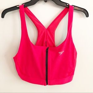 Speedo Zip Front Sports Bra